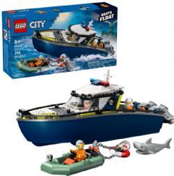 LEGO CITY POLICE - LA COURSE-POURSUITE EN BATEAU DE POLICE #60456 (0825)